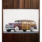 Металлическая табличка DeSoto Custom Suburban Station Wagon 220